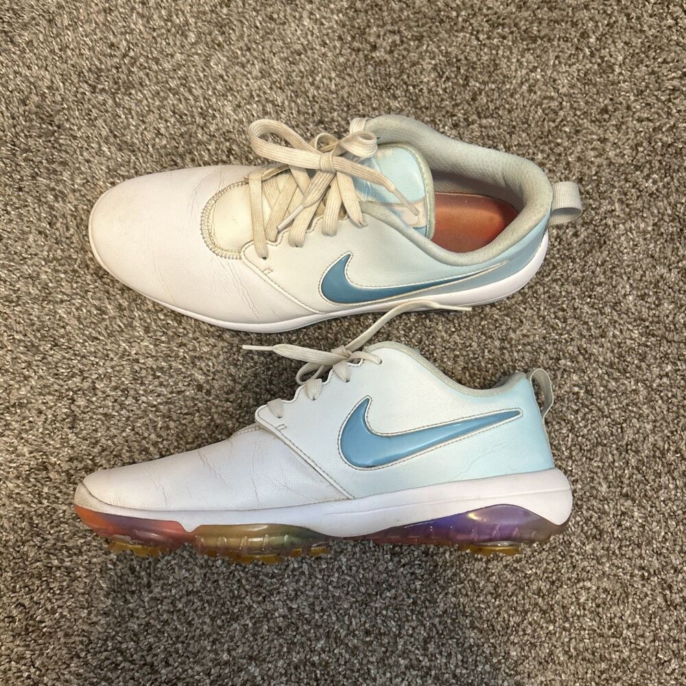 NIKE ROSHE G TOUR NRG BV0659-110 White Blue Gaze Topaz Size: Men's Size 10